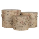 Hoedendoos (3) Ø 23x20 / Ø 20x17 / Ø 17x14 cm