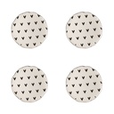 Deurknop set van 4 Ø 4x3/6 cm