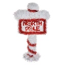 Kerstdecoratie North Pole 20x8x36 cm