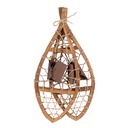 Decoratie sneeuwschoenen (2) 55x22x5 cm