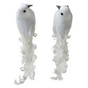 Decoratie vogel (set van 2) 19x9x10 cm