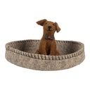 Vilten hond in mand Ø 19x10 cm