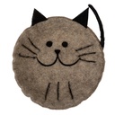 Vilten schaal kat 18x18x6 cm