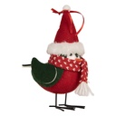 Decoratie vogel 11x7x12 cm