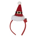 Haarband met kerstmuts met LED 12x7x27 cm