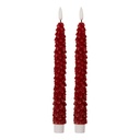 Kaars met LED set van 2 Ø 3x25 cm / 2xAAA