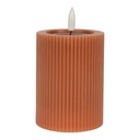 Kaars met LED Ø 8x13 cm / 2xAA