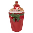 Voorraadpot met deksel 16x14x27 cm