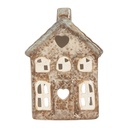 Waxinelichthouder huisje 9x6x13 cm