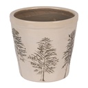 Decoratie bloempot Ø 15x14 cm