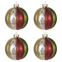 Doos kerstballen Ø 8x8 cm (set 4)
