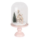 Stolp met decoratie LED Ø 17x30 cm / 2xAAA