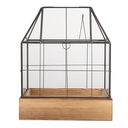 Decoratie kweekkasje 26x17x32 cm