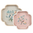 Decoratief dienblad (set van 2) 30x30x5 / 24x24x5 cm