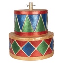 Kerstboom standaard trommels Ø 40x46 cm