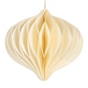 Papieren kerstbal Ø 11x10 cm