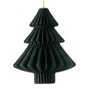 Papieren kerstbal Ø 9x10 cm