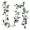 Kunstbloem hulst guirlande 170 cm