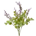 Decoratie tak met bloemen 12x12x51 cm