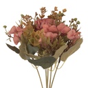 Decoratie tak met bloemen 12x10x29 cm