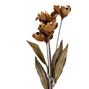 Decoratie tak met bloemen 8x5x60 cm