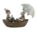 Decoratie konijnen 14x10x12 cm