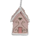 Decoratie hanger huisje 4x4x6 cm