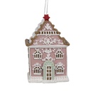 Decoratie hanger huisje 6x4x9 cm