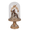 Stolp met decoratie Ø 14x29 cm