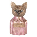 Decoratie buste kat 14x11x23 cm