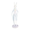 Decoratie konijn Ø 10x40 cm