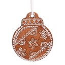 Decoratie hanger kerstbal 8x2x10 cm