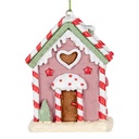 Decoratie hanger huisje 6x4x8 cm