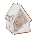 Decoratie hanger huisje 9x1x10 cm