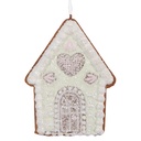 Decoratie hanger huisje 8x1x10 cm