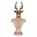 Decoratie buste hert 16x14x36 cm
