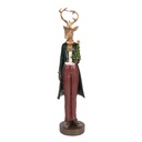 Decoratie hert 9x9x37 cm