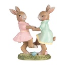 Decoratie konijnen 8x3x8 cm