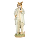 Decoratie konijn 15x12x33 cm