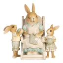 Decoratie konijnen 18x11x17 cm