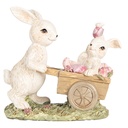 Decoratie konijn 14x7x12 cm