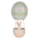Decoratie konijn in luchtballon Ø 12x25 cm