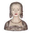 Decoratie buste vrouw 27x15x30 cm