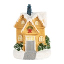 Decoratie huisje met LED Ø 6x9 cm