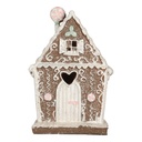 Decoratie huis met LED 14x9x21 cm