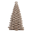 Decoratie kerstboom 15x15x25 cm