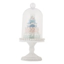 Stolp met decoratie Ø 13x27 cm