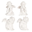 Decoratie engelen (set van 4) 16x14x19 cm