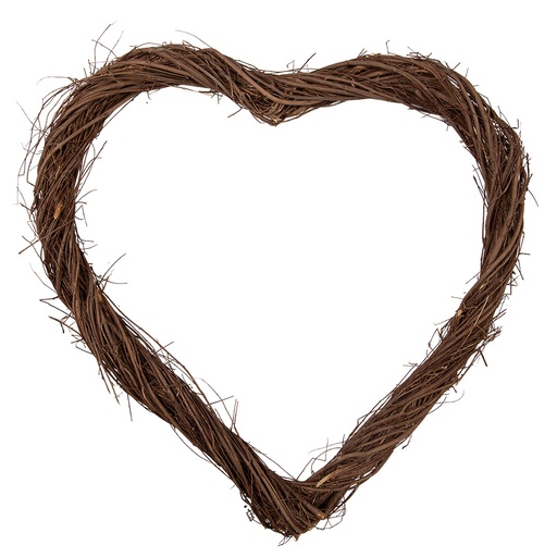 Decoratie krans hart 50x50x5 cm