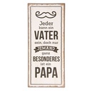 Tekstbord 13x1x30 cm